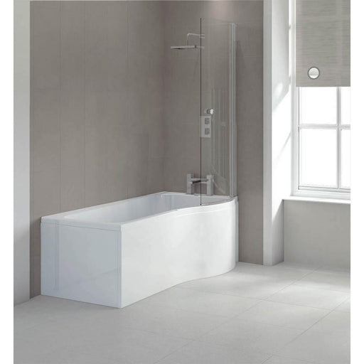 Sommer L Shaped 1700 x 850mm Left Hand Shower Bath - Unbeatable Bathrooms