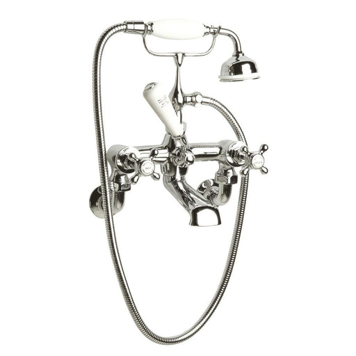 Hudson Reed Topaz with Crosshead Wall Mounted Bath Shower Mixer Kit - Unbeatable Bathrooms
