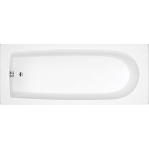 Bliss BLIS105640 Pearl D Shape Single Ended SUPERCAST 1700 x 700 x 550mm 2TH Bath w/Legs - Unbeatable Bathrooms
