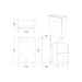 Bliss Velino 1542mm Basin WC & 3 Drawer Unit Pack - Unbeatable Bathrooms