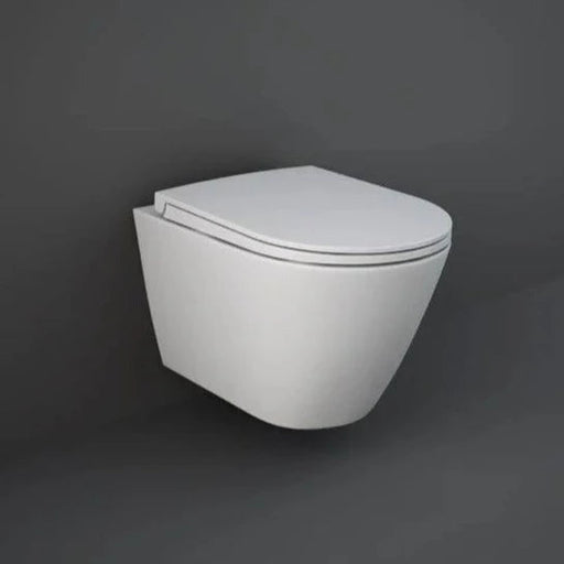 RAK Feeling Soft Close Toilet Seat - Matt White - Unbeatable Bathrooms