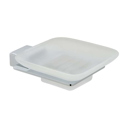 Vado Phase Frosted Glass Wall Mounted Soap Dish & Holder - Unbeatable Bathrooms