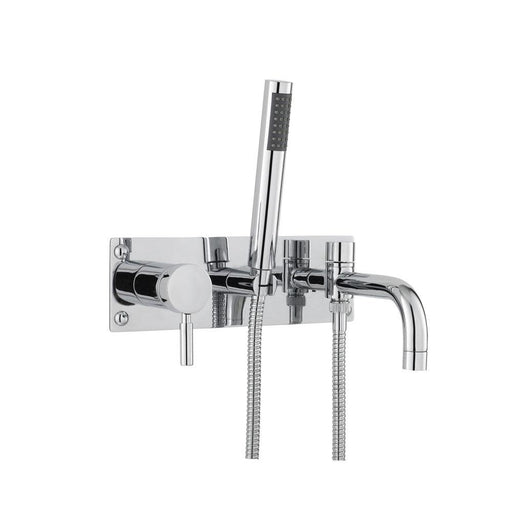 Hudson Reed Round Wall Mounted Bath Shower Mixer - Unbeatable Bathrooms