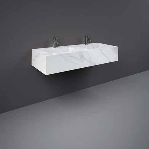 RAK Precious 1230mm Double Wall Hung Basin - 1TH - Unbeatable Bathrooms