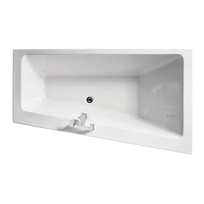 Sottini Lato 1700 x 1000mm Asymmetric Double Ended Bath 0TH - Unbeatable Bathrooms