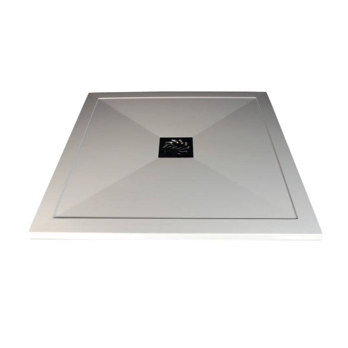 25mm Ultra-Slim 1200mm x 900mm Offset Quadrant Tray & Waste - Unbeatable Bathrooms