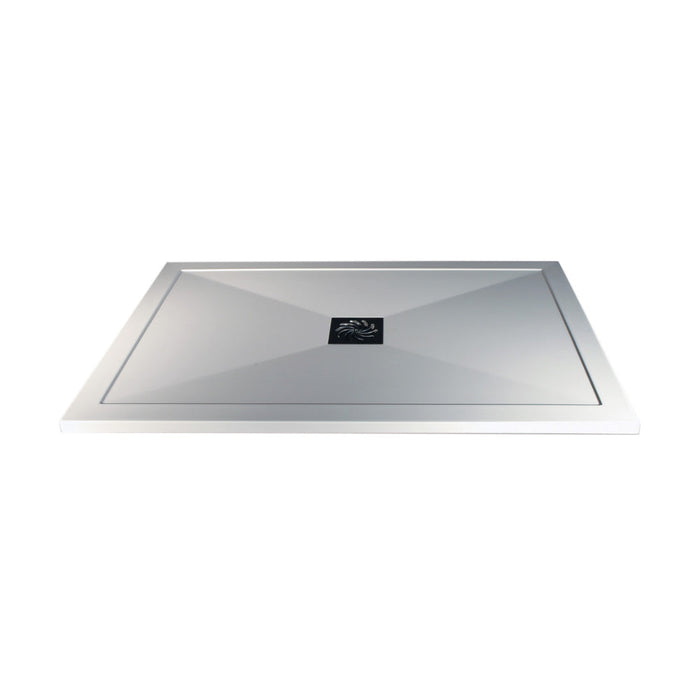 25mm Ultra-Slim Rectangular Tray & Waste - Unbeatable Bathrooms