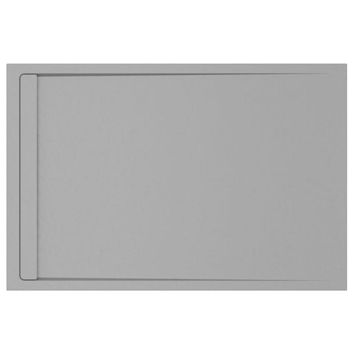 30mm Linear Slate Rectangular Tray & Waste - Grey - Unbeatable Bathrooms