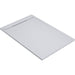 30mm Linear Slate Rectangular Tray & Waste - White - Unbeatable Bathrooms