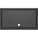 40mm Low Profile Rectangular Tray & Waste - Matt Black - Unbeatable Bathrooms