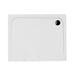 45mm Low Profile Rectangular Tray & Waste - White - Unbeatable Bathrooms