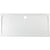 45mm Low Profile Rectangular Tray & Waste - White - Unbeatable Bathrooms