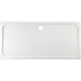 45mm Low Profile Rectangular Tray & Waste - White - Unbeatable Bathrooms