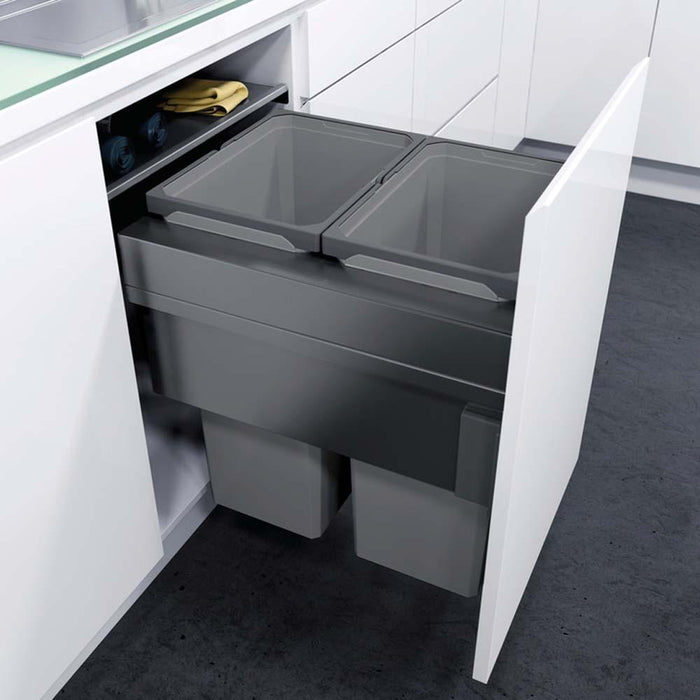 Hafele 500mm Pull Out Waste Bin Vauth-Sagel VS ENVI Space XX Pro S / Pro - Unbeatable Bathrooms