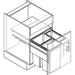 Hafele 600mm Pull Out Waste Bin Vauth-Sagel VS ENVI Space XX Pro S / Pro - Unbeatable Bathrooms