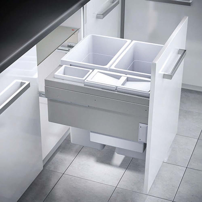 Hafele Pull Out 2x 38 & 1x 12 and 1x 2.5 Litre Waste Bin - Unbeatable Bathrooms
