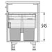 Hafele Pull Out 2x 38 & 1x 12 and 1x 2.5 Litre Waste Bin - Unbeatable Bathrooms