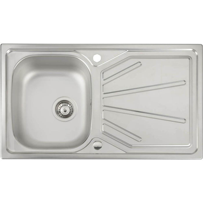 Abode Trydent 1 Bowel Inset Stainless Steel Sink & Tap Pack - Unbeatable Bathrooms