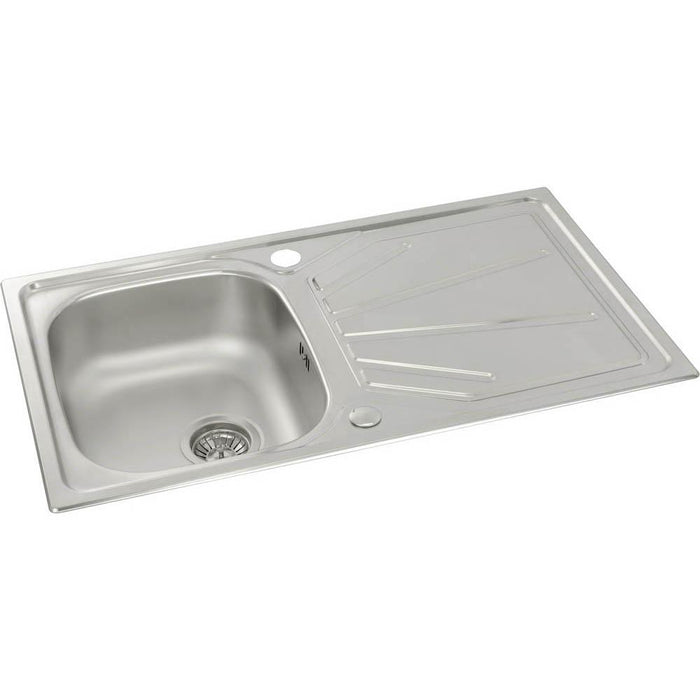 Abode Trydent 1 Bowel Inset Stainless Steel Sink & Tap Pack - Unbeatable Bathrooms