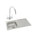Abode Trydent 1 Bowel Inset Stainless Steel Sink & Tap Pack - Unbeatable Bathrooms