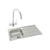 Abode Trydent 1 Bowel Inset Stainless Steel Sink & Tap Pack - Unbeatable Bathrooms