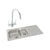 Abode Trydent 1.5 Bowel Inset Stainless Steel Sink & Tap Pack - Unbeatable Bathrooms