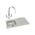 Abode Trydent 1 Bowel Inset Stainless Steel Sink & Tap Pack - Unbeatable Bathrooms