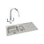 Abode Trydent 1.5 Bowel Inset Stainless Steel Sink & Tap Pack - Unbeatable Bathrooms