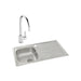 Abode Trydent 1 Bowel Inset Stainless Steel Sink & Tap Pack - Unbeatable Bathrooms