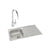 Abode Trydent 1 Bowel Inset Stainless Steel Sink & Tap Pack - Unbeatable Bathrooms