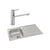 Abode Trydent 1 Bowel Inset Stainless Steel Sink & Tap Pack - Unbeatable Bathrooms