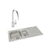 Abode Trydent 1.5 Bowel Inset Stainless Steel Sink & Tap Pack - Unbeatable Bathrooms