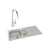 Abode Trydent 1.5 Bowel Inset Stainless Steel Sink & Tap Pack - Unbeatable Bathrooms