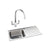 Abode Neron 1 Bowel Inset Stainless Steel Sink & Tap Pack - Unbeatable Bathrooms