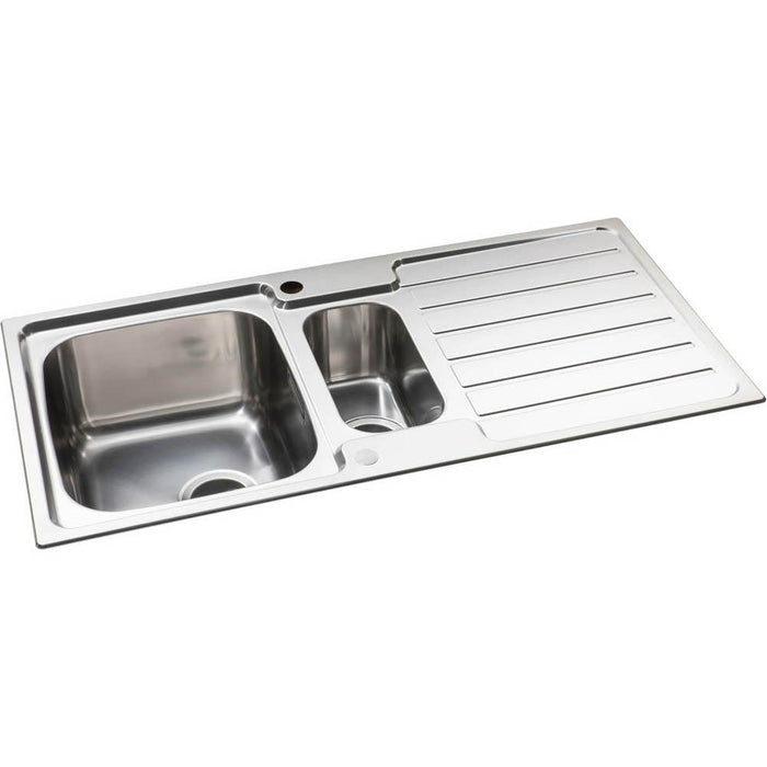 Abode Neron 1.5 Bowel Inset Stainless Steel Sink & Tap Pack - Unbeatable Bathrooms