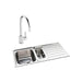 Abode Neron 1.5 Bowel Inset Stainless Steel Sink & Tap Pack - Unbeatable Bathrooms