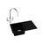 Abode Xcite 1 Bowel Inset Black Metallic Sink & Tap Pack - Unbeatable Bathrooms