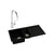 Abode Xcite 1.5 Bowel Inset Black Metallic Sink & Tap Pack - Unbeatable Bathrooms