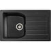 Abode Oriel 1 Bowel Inset Black Granite Sink & Tap Pack - Unbeatable Bathrooms