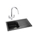 Abode Oriel 1 Bowel Inset Black Granite Sink & Tap Pack - Unbeatable Bathrooms