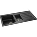 Abode Oriel 1.5 Bowel Inset Black Granite Sink & Tap Pack - Unbeatable Bathrooms