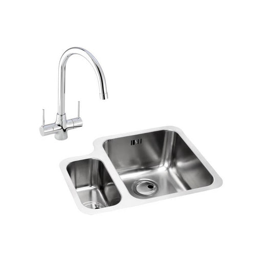 Abode Matrix 1.5 Bowel Undermount Stainless Steel Sink & Tap Pack - Unbeatable Bathrooms