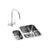 Abode Matrix 1.5 Bowel Undermount Stainless Steel Sink & Tap Pack - Unbeatable Bathrooms