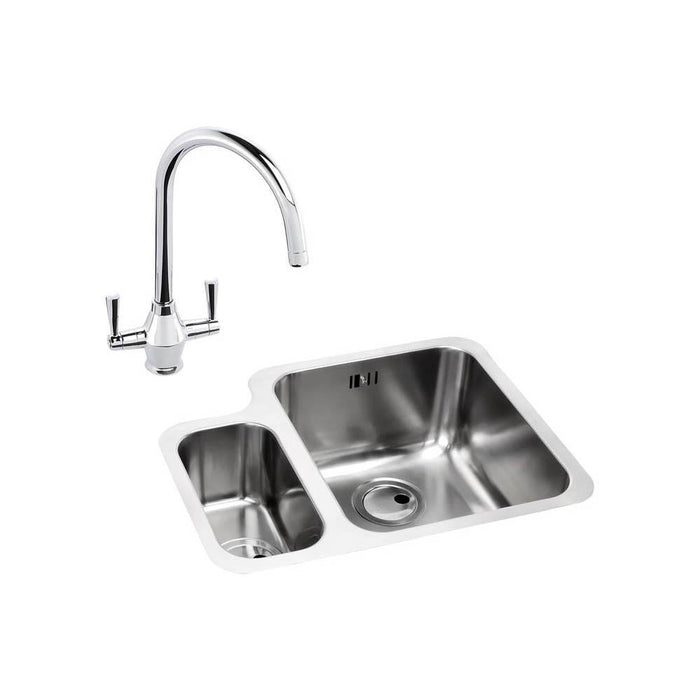 Abode Matrix 1.5 Bowel Undermount Stainless Steel Sink & Tap Pack - Unbeatable Bathrooms