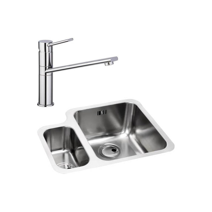 Abode Matrix 1.5 Bowel Undermount Stainless Steel Sink & Tap Pack - Unbeatable Bathrooms