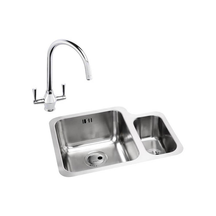 Abode Matrix 1.5 Bowel Undermount Stainless Steel Sink & Tap Pack - Unbeatable Bathrooms