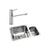 Abode Matrix 1.5 Bowel Undermount Stainless Steel Sink & Tap Pack - Unbeatable Bathrooms