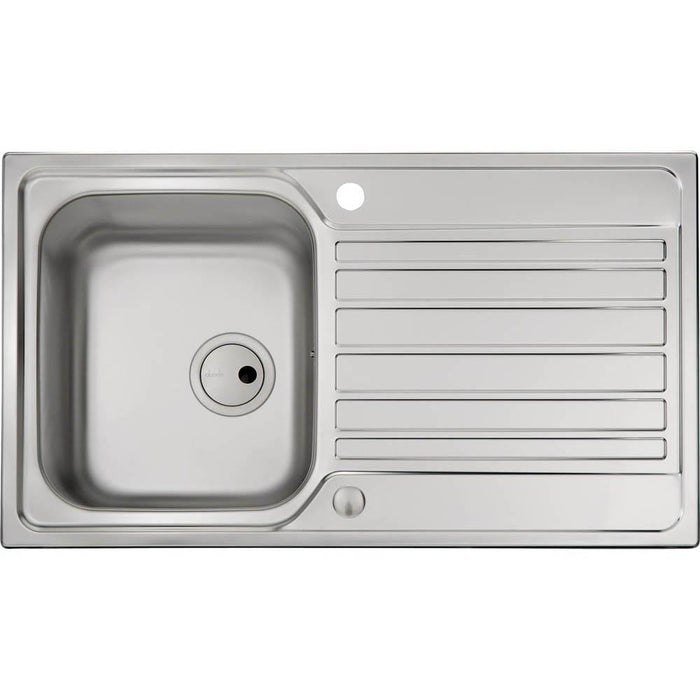 Abode Connekt 1 Bowel Inset Stainless Steel Sink & Tap Pack - Unbeatable Bathrooms