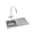 Abode Connekt 1 Bowel Inset Stainless Steel Sink & Tap Pack - Unbeatable Bathrooms