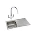 Abode Connekt 1 Bowel Inset Stainless Steel Sink & Tap Pack - Unbeatable Bathrooms